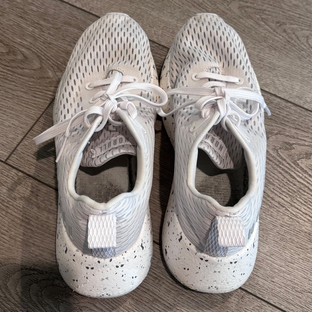 NOBULL Ripstop Runner Mens 9.5 Womens 11 Grey White Speckled Athletic Sneakers - Picture 6 of 8